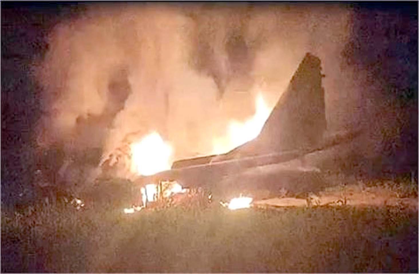 Air force fighter jet MiG-29 crashes after technical malfunction, police reached the spot
